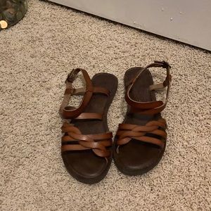 Brown strap sandals